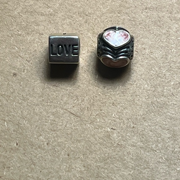 Authentic Pandora I Love you and Heart Charms - Picture 2 of 13